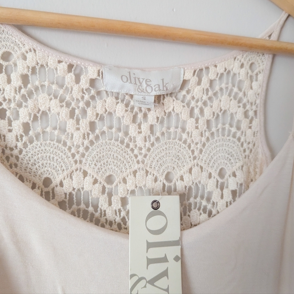 Anthropologie X Olive & Oak Asymmetrical Crochet Dress - Picture 3 of 3